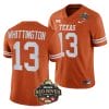 Texas Longhorns Jordan Whittington Jersey #13 2023 Allstate Red River Rivalry Orange Football