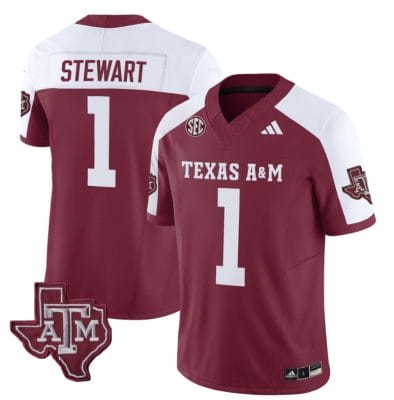 Texas A&M Aggies Evan Stewart Jersey #1 Vapor Limited College Football Alternate 10 Texas A&M Aggies Evan Stewart Jersey #1 Vapor Limited College Football Alternate
