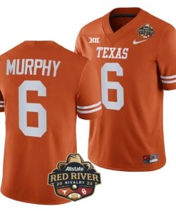 Texas Longhorns Maalik Murphy Jersey #6 2023 Allstate Red River Rivalry Orange Football