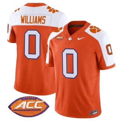 Antonio Williams Jersey #0 Clemson Tigers Vapor Limited Acc Patch College Football Stitched Alternate