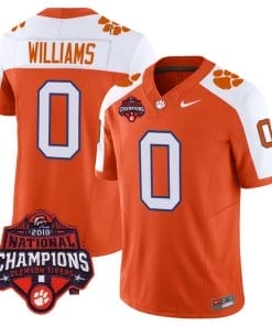 Antonio Williams Jersey #0 Clemson Tigers Vapor Limited Champions Patch College Football Stitched Alternate