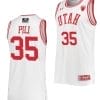 Alissa Pili Jersey #35 Utah Utes College Basketball White