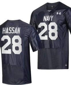Amin Hassan Jersey #28 Navy Midshipmen Silent Service Replica College Football Navy