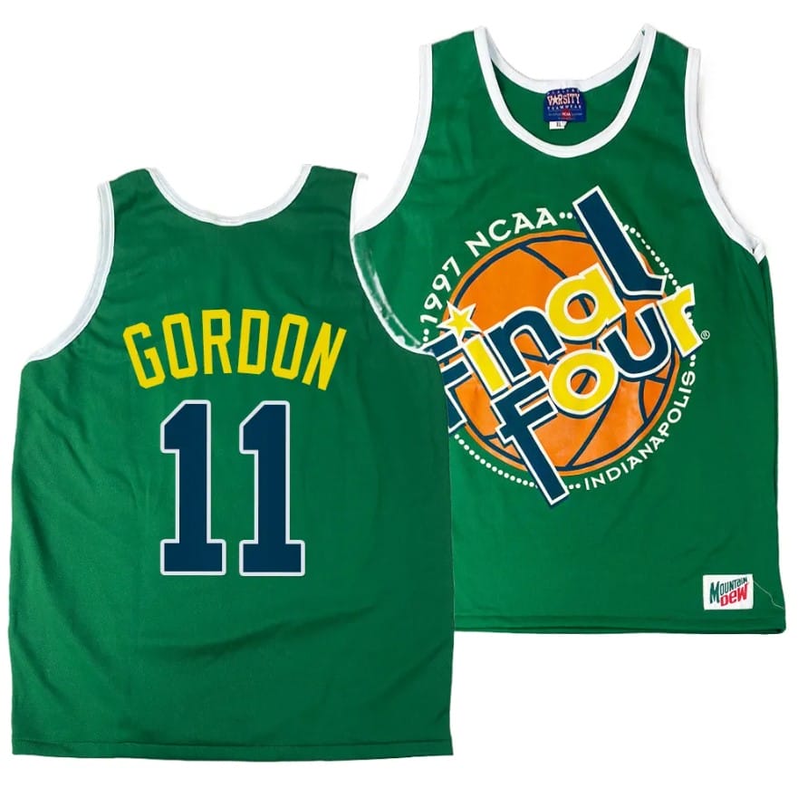 Arizona Wildcats Aaron Gordon Jersey #11 1997 NCAA Champions Final Four Green 1 Arizona Wildcats Aaron Gordon Jersey #11 1997 NCAA Champions Final Four Green