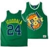Arizona Wildcats Andre Iguodala Jersey #24 1997 NCAA Champions Final Four Green