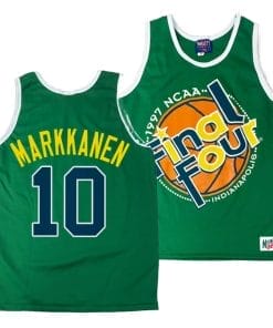 Arizona Wildcats Lauri Markkanen Jersey #10 1997 NCAA Champions Final Four Green