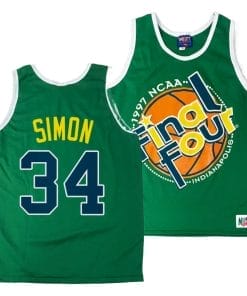 Arizona Wildcats Miles Simon Jersey #34 1997 NCAA Champions Final Four Green