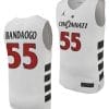 Aziz Bandaogo Jersey #55 Cincinnati Bearcats College Basketball Replica 2023-24 White