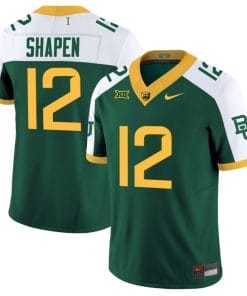 Blake Shapen Jersey #12 Baylor Bears Vapor Limited College Football Green Alternate