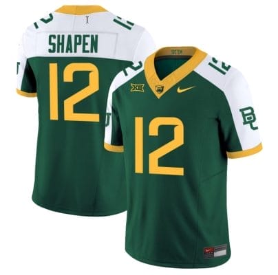 Blake Shapen Jersey #12 Baylor Bears Vapor Limited College Football Green Alternate