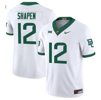 Blake Shapen Jersey #12 Baylor Bears Vapor Limited College Football White