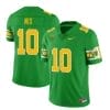 Bo Nix Jersey #10 Oregon Ducks Mighty Oregon 1984 Football Throwback Green All Stitched 4 Bo Nix Jersey #10 Oregon Ducks Mighty Oregon 1984 Football Throwback Green All Stitched
