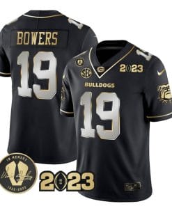 Brock Bowers Jersey #19 Georgia Bulldogs Football Black Limited All Stitched