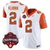Cade Klubnik Jersey #2 Clemson Tigers Vapor Limited Champions Patch College Football Stitched Orange Sleeves