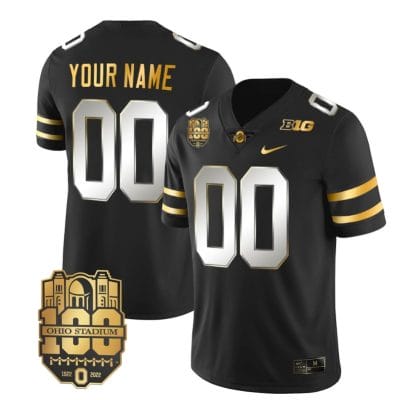 Custom Ohio State Buckeyes Jersey Name and Number College Football Stitched Black Limited 8 Custom Ohio State Buckeyes Jersey Name and Number College Football Stitched Black Limited