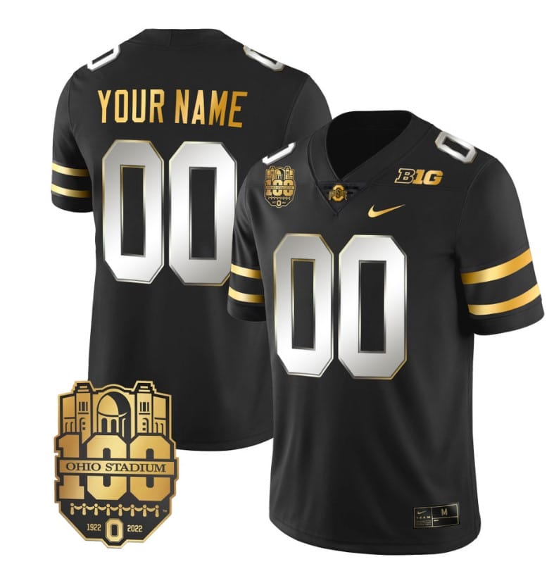 Custom Ohio State Buckeyes Jersey Name and Number College Football Stitched Black Limited 1 Custom Ohio State Buckeyes Jersey Name and Number College Football Stitched Black Limited