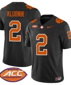Cade Klubnik Jersey #2 Clemson Tigers Vapor Limited Acc Patch College Football Stitched Black