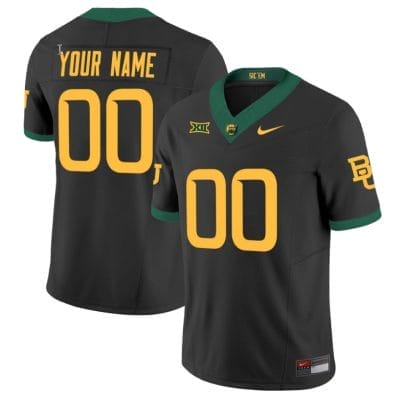 Custom Baylor Bears Jersey Name and Number Vapor Limited College Football All Stitched Black