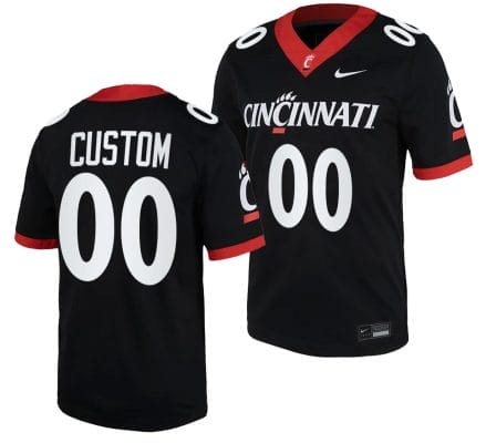 Custom Cincinnati Bearcats Jersey Name and Number Black 2023 Replica College Football 10 Custom Cincinnati Bearcats Jersey Name and Number Black 2023 Replica College Football