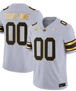 Custom Ohio State Buckeyes Jersey Name and Number College Football Stitched Gray Gold