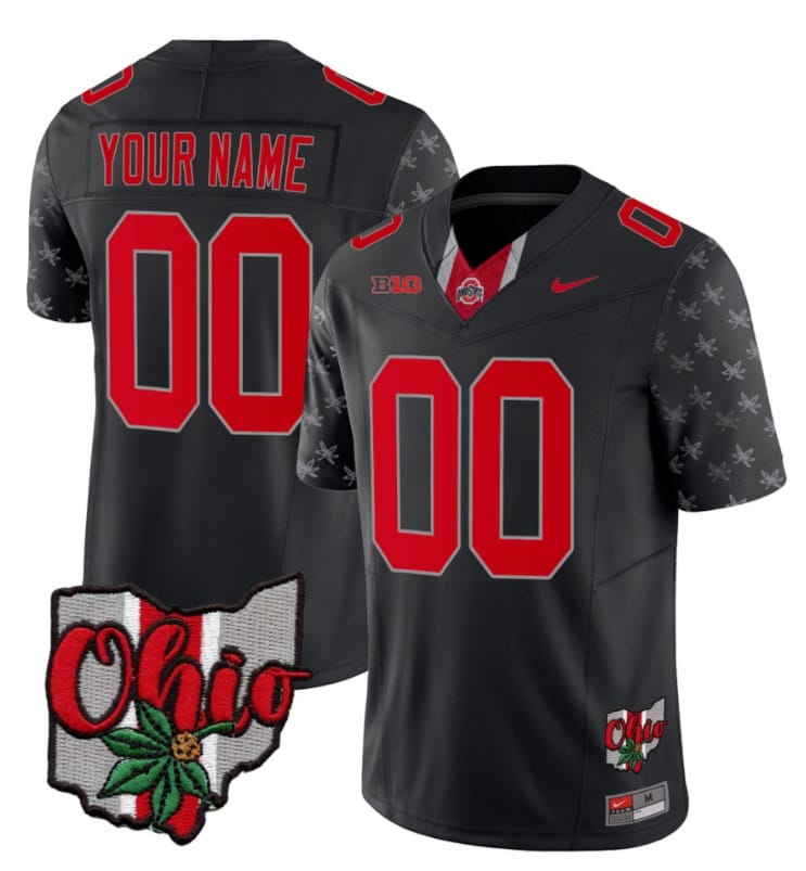 Custom Ohio State Buckeyes Jersey Name and Number College Football 2023 Stitched Alternate Black Limited 1 Custom Ohio State Buckeyes Jersey Name and Number College Football 2023 Stitched Alternate Black Limited