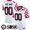 Custom Georgia Bulldogs Jersey Name and Number Football 2023 Vince Dooley Patch White All Stitched