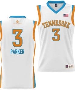 Candace Parker Jersey #3 Tennessee Lady Vols Alumni College Basketball White Uniform