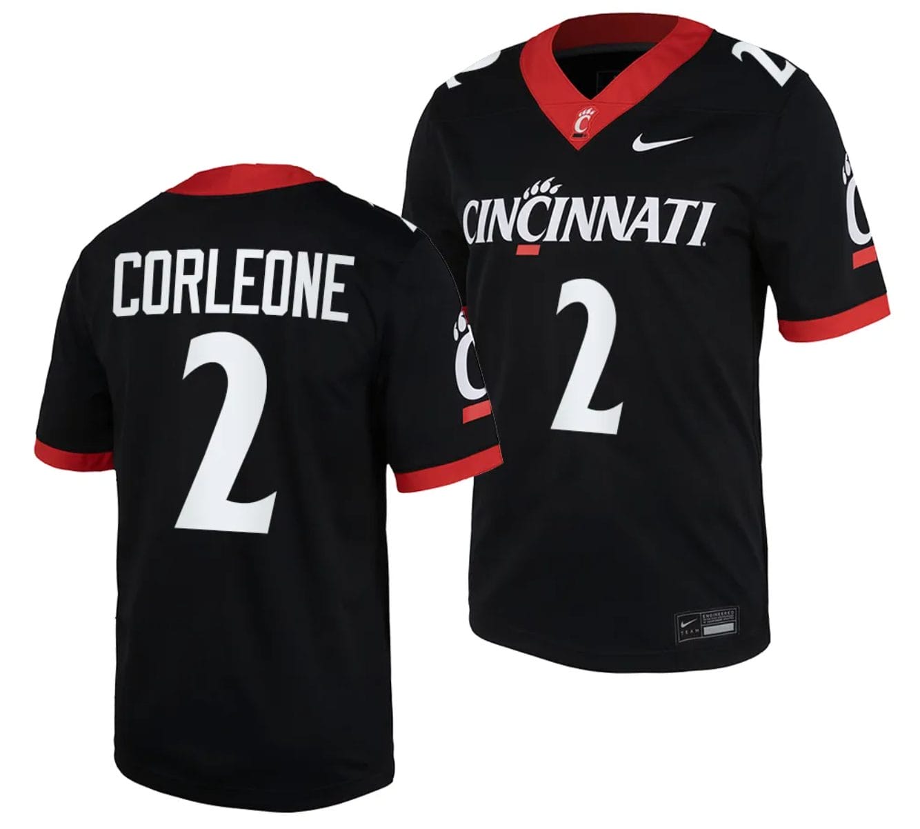 Cincinnati Bearcats Dontay Corleone Jersey #2 Black 2023 Replica College Football 1 Cincinnati Bearcats Dontay Corleone Jersey #2 Black 2023 Replica College Football