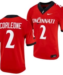 Cincinnati Bearcats Dontay Corleone Jersey #2 Red 2023 Alternate College Football