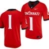 Cincinnati Bearcats Jersey #1 Red 2023 Alternate College Football