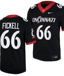 Cincinnati Bearcats Landon Fickell Jersey #66 Black 2023 Replica College Football