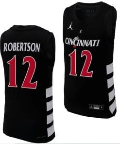 Cincinnati Bearcats Oscar Robertson Jersey #12 Black Basketball Unisex Replica
