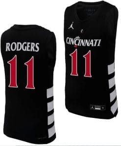 Cincinnati Bearcats Sam Rodgers Jersey #11 Black Basketball Unisex Replica