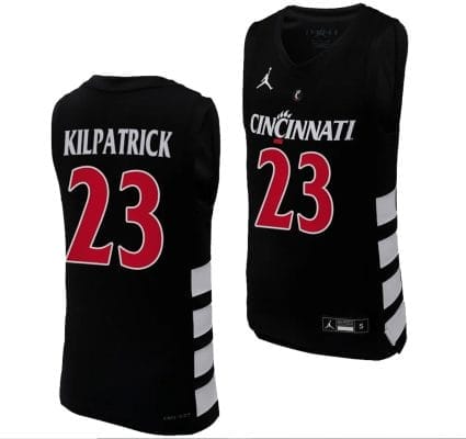 Cincinnati Bearcats Sean Kilpatrick Jersey #23 Black Basketball Unisex Replica