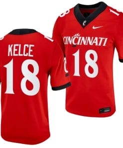 Cincinnati Bearcats Travis Kelce Jersey #18 Red 2023 Alternate College Football