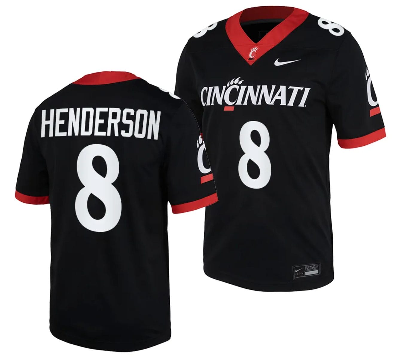 Cincinnati Bearcats Xzavier Henderson Jersey #8 Black 2023 Replica College Football 1 Cincinnati Bearcats Xzavier Henderson Jersey #8 Black 2023 Replica College Football