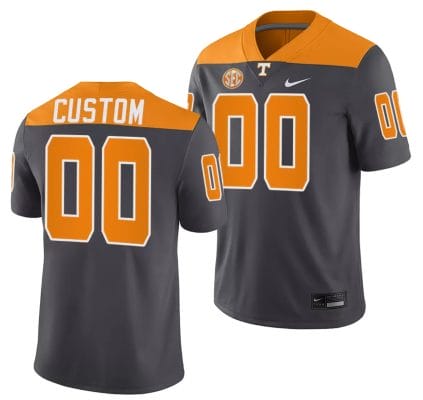 Custom Tennessee Volunteers Jersey Name and Number 2023 Artful Dodger Smokey Grey Alternate Football 10 Custom Tennessee Volunteers Jersey Name and Number 2023 Artful Dodger Smokey Grey Alternate Football