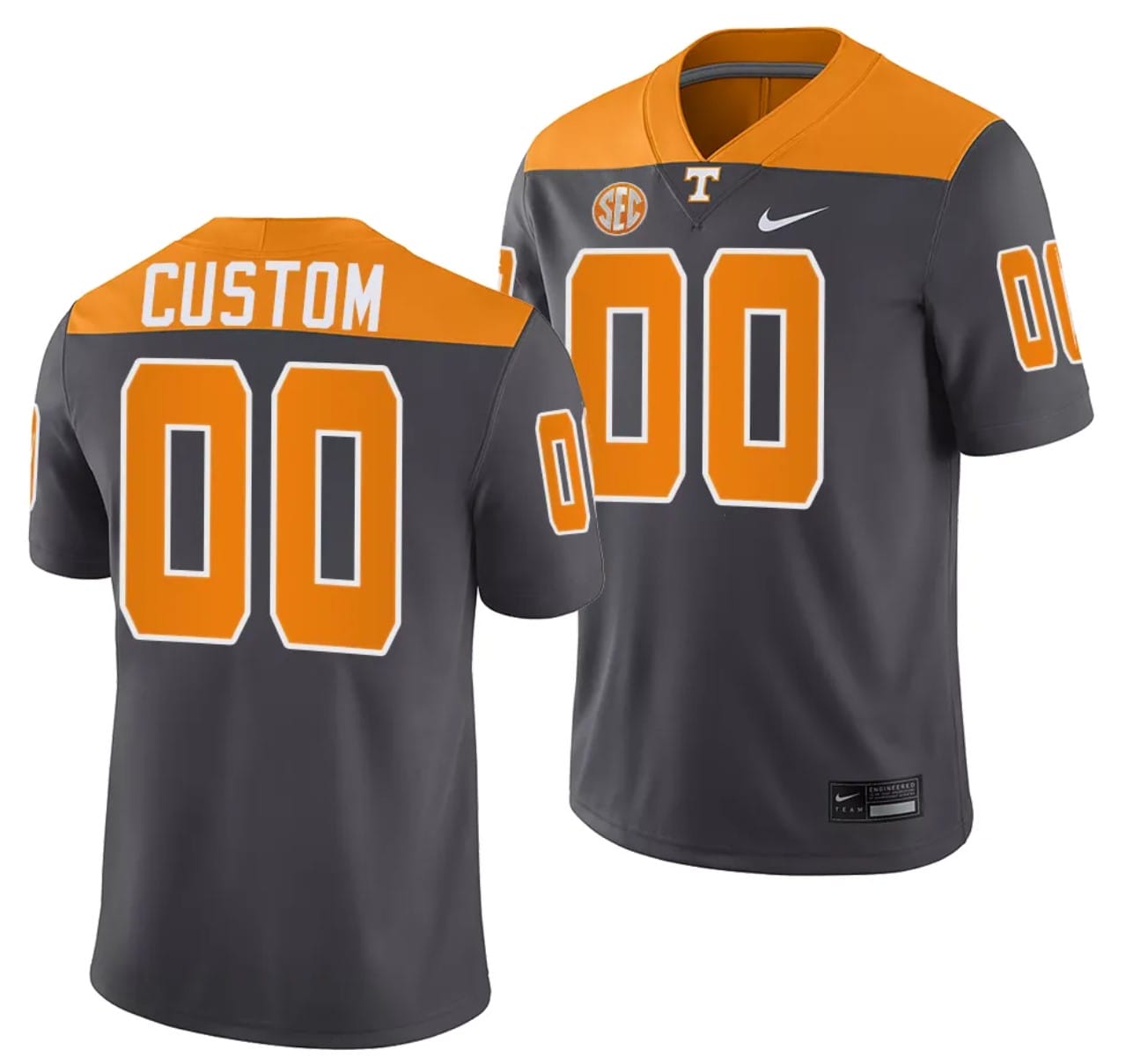 Custom Tennessee Volunteers Jersey Name and Number 2023 Artful Dodger Smokey Grey Alternate Football 1 Custom Tennessee Volunteers Jersey Name and Number 2023 Artful Dodger Smokey Grey Alternate Football