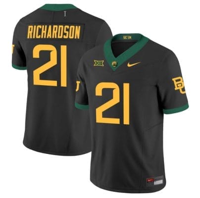 Dominic Richardson Jersey #21 Baylor Bears Vapor Limited College Football All Stitched Black