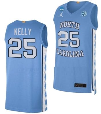Deja Kelly Jersey #25 North Carolina Tar Heels College Basketball Blue 2023 NCAA March Madness