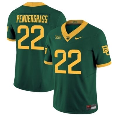 Dawson Pendergrass Jersey #22 Baylor Bears Vapor Limited College Football All Stitched Green