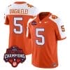 DJ Uiagalelei Jersey #5 Clemson Tigers Vapor Limited Champions Patch College Football Stitched Alternate 5 DJ Uiagalelei Jersey #5 Clemson Tigers Vapor Limited Champions Patch College Football Stitched Alternate