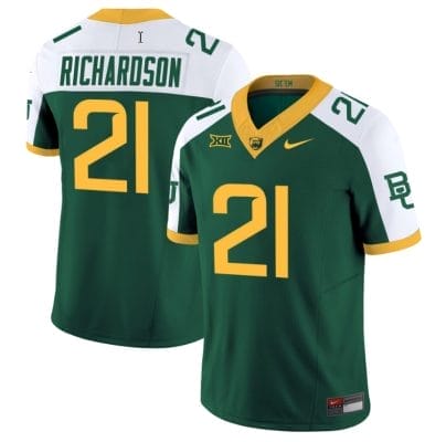 Dominic Richardson Jersey #21 Baylor Bears Vapor Limited College Football All Stitched Green Alternate