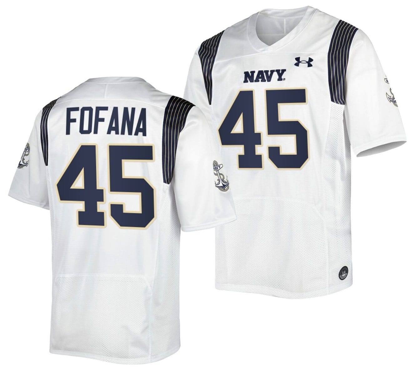 Daba Fofana Jersey #45 Navy Midshipmen Premier Replica College Football White 1 Daba Fofana Jersey #45 Navy Midshipmen Premier Replica College Football White
