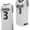 Darius Johnson Jersey #3 UCF Knights Replica College Basketball White Uniform