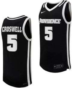 Ed Croswell Jersey #5 Providence Friars Replica College Basketball Black Uniform