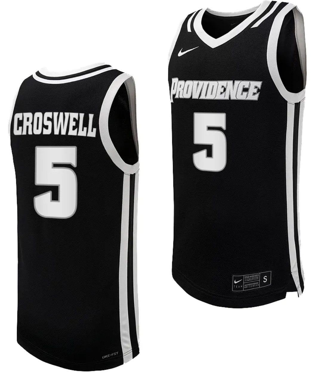 Ed Croswell Jersey #5 Providence Friars Replica College Basketball Black Uniform 1 Ed Croswell Jersey #5 Providence Friars Replica College Basketball Black Uniform