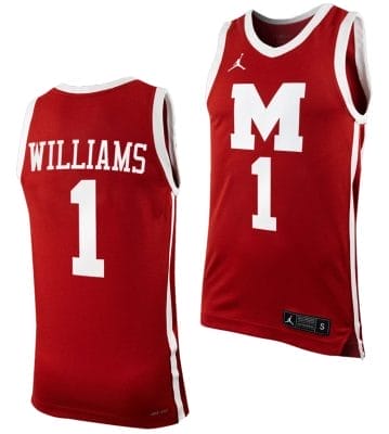 Ibn Williams Jersey #1 Morehouse College Tigers Replica Basketball Uniform Maroon