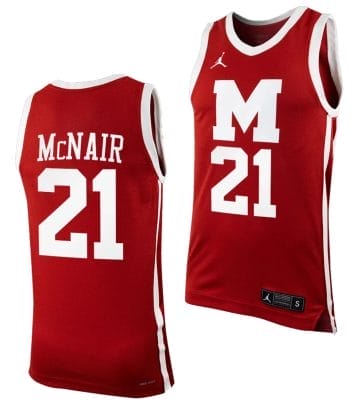 Joemel McNair Jersey #21 Morehouse College Tigers Replica Basketball Maroon