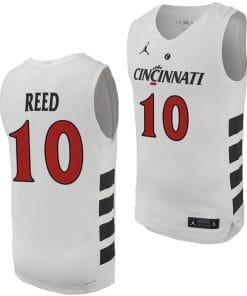 Josh Reed Jersey #10 Cincinnati Bearcats College Basketball Replica 2023-24 White